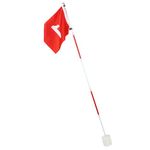 Flag Pole Hole Cup Set, Putting Green Flagpole Streamlined Striking Easy to Adjustable Height for Practicing