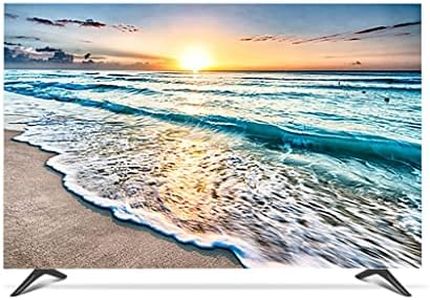 TV Covers, Indoor TV Cover, Compatible with 32"-75" TV Dust Cover Soft Fabric Screen Protector for Wall Mount/Curved/Desktop Monitor/Desktop TV (Color : E, Size : 55in)