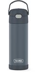 (Stone Slate) - THERMOS FUNTAINER 473ml Stainless Steel Vacuum Insulated Bottle with Wide Spout Lid, Stone Slate