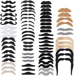 72 PCS Fake Moustaches Assorted Nov