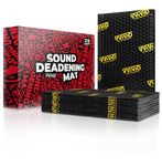 VViViD Premium Car Sound Deadening Mat, 25 sq ft, 2mm Thick Butyl and Foil Audio Insulation and Dampening