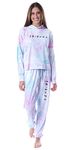 INTIMO Friends TV Show Logo Tie Dye Womens' Pajama Loungewear Hooded Jogger Set (X-Small)