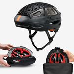 Newlane Foldable Bike Helmet. Compact, Safety-Certified, UK Made Bicycle Helmet for Adults. Ideal for Commuters, Cyclists, and Electric Scooter Riders. Unisex Design for Men and Women.