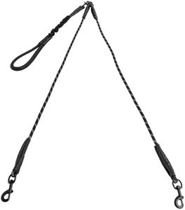 Pieviev Double Dog Leash, Longer Split Straps, Six Padded Grips, No Tangle