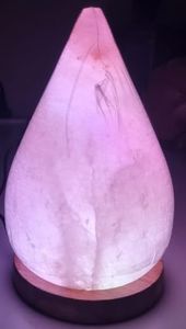 Himalayan Pink Salt Lamp 1–2 kg – Multi Colour Natural Teardrop Shape Crystal Rock Salt Lamp, Handcrafted Decorative Lamp
