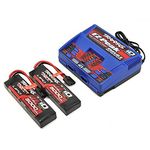 Traxxas Battery Charger, 2990, 11.1V 5000mAh 25C LiPO, Dual iD, 8A, Indoor, 3-cell, Black/Blue/Red