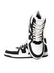 The Souled Store Urban Blaze: Mafia Men and Boys Lace Up High Top Black & White Stylish Sneakers with Flexibility & Comfort