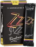 Vandoren SR4115 Alto Sax ZZ Reeds Strength 1.5; Box of 10