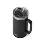 YETI Rambler 24 oz Mug, Vacuum Insulated, Stainless Steel with MagSlider Lid, Black