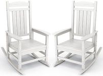 KINGYES HDPE Patio Rocking Chair Se