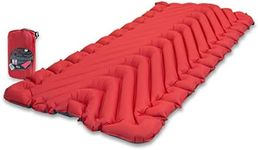 Klymit Unisex's Insulated Static V Luxe Sleeping Pad, Red, One size