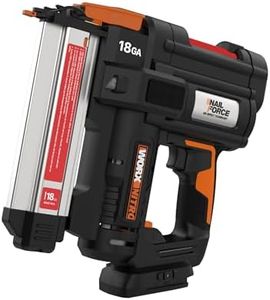 Worx Nitro 20V 18GA Brad Nailer Cordless Fires 80 Nails Per Minute, Cordless Nail Gun Anti-Ejection, Nail Gun Battery Powered Tool-Free Jam Release WX842L.9 Power Share – Tool only