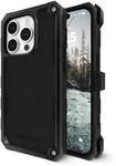 Pelican Shield iPhone 15 Pro Max Case | Compatible w/ MagSafe| 21FT MIL-STD Drop Protection| Magnetic Charging Phone Cases for iPhone 15 Pro Max w/ Belt Clip Holster | Brushed Aluminum