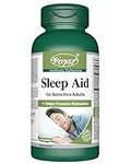 VORST Sleep Aid for Sensitive Adults 60 Capsules | Natural Sleeping Pills Melatonin Alternative Relaxant Supplement for Promoting Tranquility & Sleep Quality | Includes Includes Valerian, L Theanine, Chamomile, Passionflower, Lemon Balm, Hops, Vitamin D , & Magnesium | Extra Strength | 1 Bottle