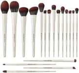 EIGSHOW Makeup Brushes Labeled 18Pcs Professional Makeup Brush Set Premium Synthetic Foundation Concealer Eye Shadow Liner Make Up Brush Kit (MUA PRO)