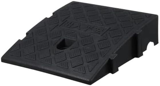 Threshold Ramp for Doorway, Patio, Driveway, Curb - Disabled Chair Ramp, Bridge, Rubber Step, BMX, Car Slope - Outdoor Triangle Pad Plastic (27 * 25 * 7)