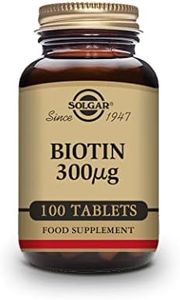 Solgar | Biotina 300 µg Comprimidos | Mantiene el cabello y la piel sanos | Favorece al metabolismo normal | Vitamina B | 100 Comprimidos ( Paquete de 1)