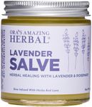 Ora's Amazing Herbal Lavender Salve, All Natural Moisturizing Lavender Balm, Skin Protectant Repair Ointment for Irritated Skin And For Relaxation, Lavender Essential Oil, 4 oz