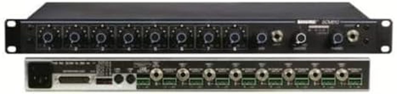 Shure SCM810 Eight Channel Automatic Microphone Mixer with IntelliMix, Adjustable EQ per Channel and 48V Phantom Power, Designed Specifically for Installed Sound Applications