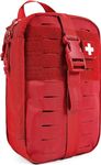 MY MEDIC MyFAK Standard Ifak First Aid Kit - 132 Life Saving Trauma and Medical Items - HSA FSA Eligible Survival Kit for Camping or Your Car - RED