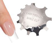 C-Shade Easy French Smile Line Nail Art Manicure Edge Trimmer Nail Cutter Acrylic Tool with 11 Sizes, HJ-NAT081-FS01