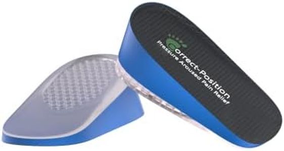 Correct-Position Height Increase Insoles, Heel Cushion Inserts, Heel Lift Inserts for Leg Length Discrepancies…, Blue, 1.4" Height