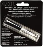 Ardell Brush On Strip Lash Adhesive, Clear Lash Glue for Strip Lashes, Quick-Drying, Waterproof, Latex-Free, 5ml