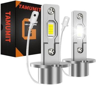 TAMUMIT Latest Upgraded H3 Bulb, 6500K White 20000LM Super Bright, 1:1 Size, CSP Chips H3 Fog Lights, No Adapter Required Easy Install, H3 Bulbs Non-polarity, H3 High and Low Beam,Pack of 2 (H3)