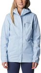 Columbia Women's Pouring Adventure Jacket, Waterproof Rain Jacket, Whisper, Size M
