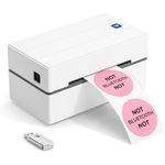 MUNBYN (NOT BLUETOOTH) Desktop Thermal Label Printer USB Connection, 4x6 Postage Shipping Label Pinter, for Windows, Mac, Chromebook, Etsy, Shopify, eBay, Amazon, Royal Mail, Evri, 130U, White