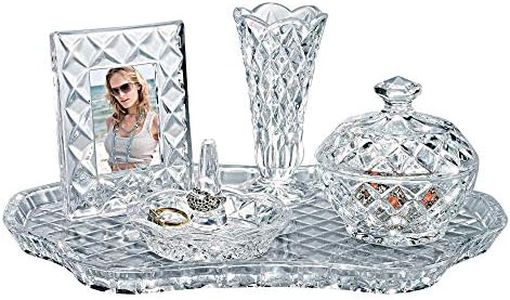 Godinger Shannon Crystal Vanity Set