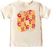 Chiefs School Spirit Shirt for Game Day Apparel for Adults and Kids Natural Shirt 3T