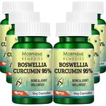 Morpheme Remedies Boswellia Curcumin (95% Curcuminoids) - 500mg Extract - 60 Veg Caps - 6 Bottles