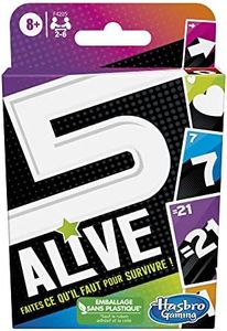 Hasbro Gaming 5 Alive, Jeu de Cartes pour Enfants, Jeu Amusant pour la Famille, à partir de 8 Ans, 2 à 6 Joueurs