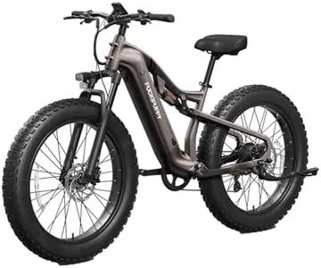 Labrador Pro Electric Bike for Adults 1350W, 80 Miles Range, Full Suspension System, 48V 20AH Battery, 26" Fat Tire, 28 MPH, 8 Speed Hydraulic Disc Brakes, 6061 Aluminum Alloy Frame, Torque Sensor