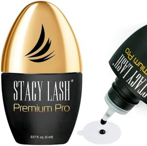 Premium Pro Eyelash Extension Glue Stacy Lash 0.17fl.oz/5ml / 0.3 Sec Drying time/Retention – 7 Weeks/Professional Black Adhesive/Lash Tech Supplies