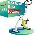 Ultrasport F-Bike Folding Exercise Bike 286 lbs Capacity, Extra Silent with Relax Foam Seat I Exercise Bikes for Home Use, Exercise Bike Foldable, Indoor Bike (Green)