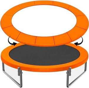 LOYNYE 12FT 14FT 15FT Trampoline Pad Replacement Upgraded Trampoline Spring Cover, Foam Trampoline Safety Padding Round, Waterproof Tear-Resistant, No Holes for Pole