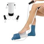 Sock aid device for seniors,sock helper easy on easy off with Pants Assist straps,sock assist device for seniors, Disabled,Pregnant, Diabetics -Sock put on helper（White)