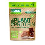 USN 100% Plant Protein Chocolate, Vegan Protein Powder (900g) A Sugar Free, Plant Based Protein Blend With No Soy and No Artificial Flavours