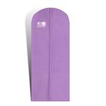 HOESH UK Women 60 & 72 Inches Breathable Bridesmaids Long Zip Wedding Dress Prom Gown Cover Garment Bags (Lilac, 24 x 72 inches)