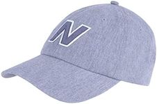 New Balance Men's and Women's Block N 6-Panel Snapback Hat, Athletic Grey