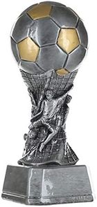 Decade Awards Soccer Team Tower Trophy - 9 Inch Celebrate Victory with This Ideal Soccer Award for MVPs, Teams and AYSO Tournaments - Engraved Plate on Request