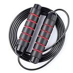 Redify Jump Rope,Jump Ropes for Fitness for Women Men and Kids,Speed Jumping Rope for Workout with Ball Bearings,Adjustable Skipping Rope for Exercise&Slim Body at Home School Gym (Red)