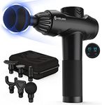 AERLANG Massage Gun,Percussion Massage Gun, Upgrade Muscle Handheld Deep Tissue Massager (Black)-– Six Different Adjustable Heads for Different Muscle Groups - 20 Speed Option