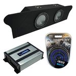 Harmony Audio R124 12" Subwoofer Bundle HA-A400.1 Amp, ASC Sub Box Compatible with 2010-2015 Chevy Camaro Coupe Trunk