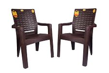 ANMOL Moulded Comfortable high Back Endeavour Chair with Heavy Structure (Weight Bearing Capacity 200 kg) (3 Years Warranty on Manufacturing defect) Set of 2