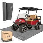 10L0L Golf Cart Parking Mat-Premium Garage Floor Mat, Waterproof Anti-Slip Thickened Mat fit for EZGO/Yamaha/Club Car/ATV/UTV/Motorcycles Containment Mat-106'' x 59''