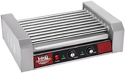 Great Northern Popcorn Company 4079 GNP Hotdog 9 Machine Hot Dog Rolling Grill, 9 Roller, Silver