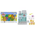 Play-Doh Kitchen Creations Ice Cream Party Play Food Set + Colorful Cafe Playset